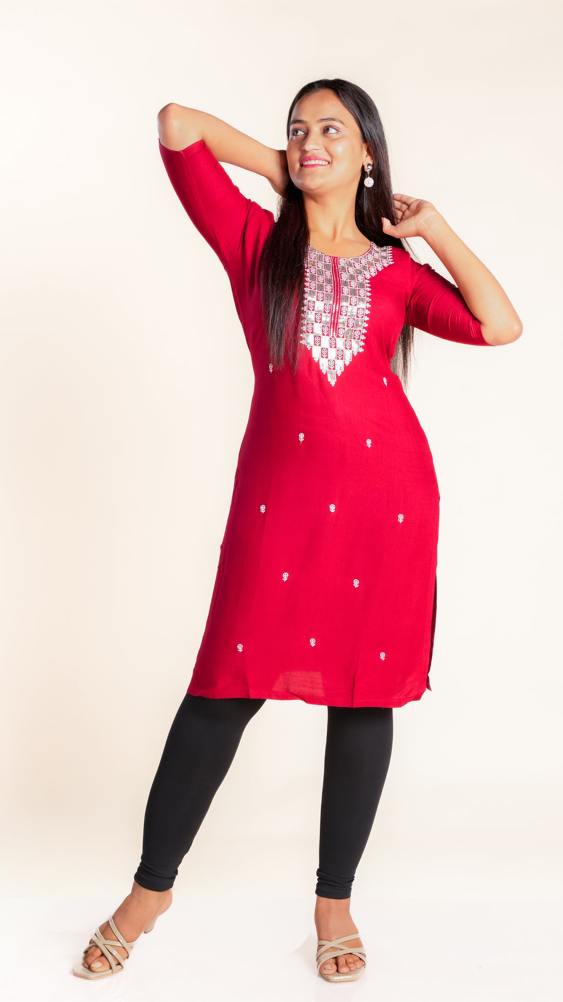 Reyon Slub Kurti